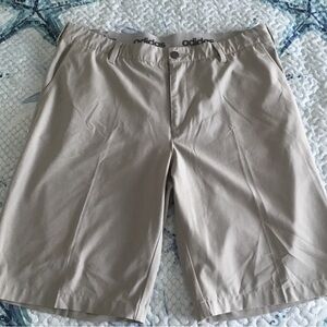 Adidas Men's Khki Flat Front Golf Shorts 36W